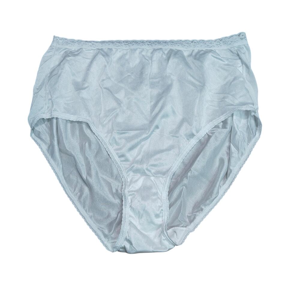 Vintage JMS Just My Size Nylon Ivory White Brief Panty Size 10